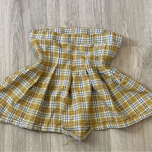 Yellow Plaid Skirt